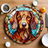 Dachshund Red Glass Suncatcher Worktop Saver